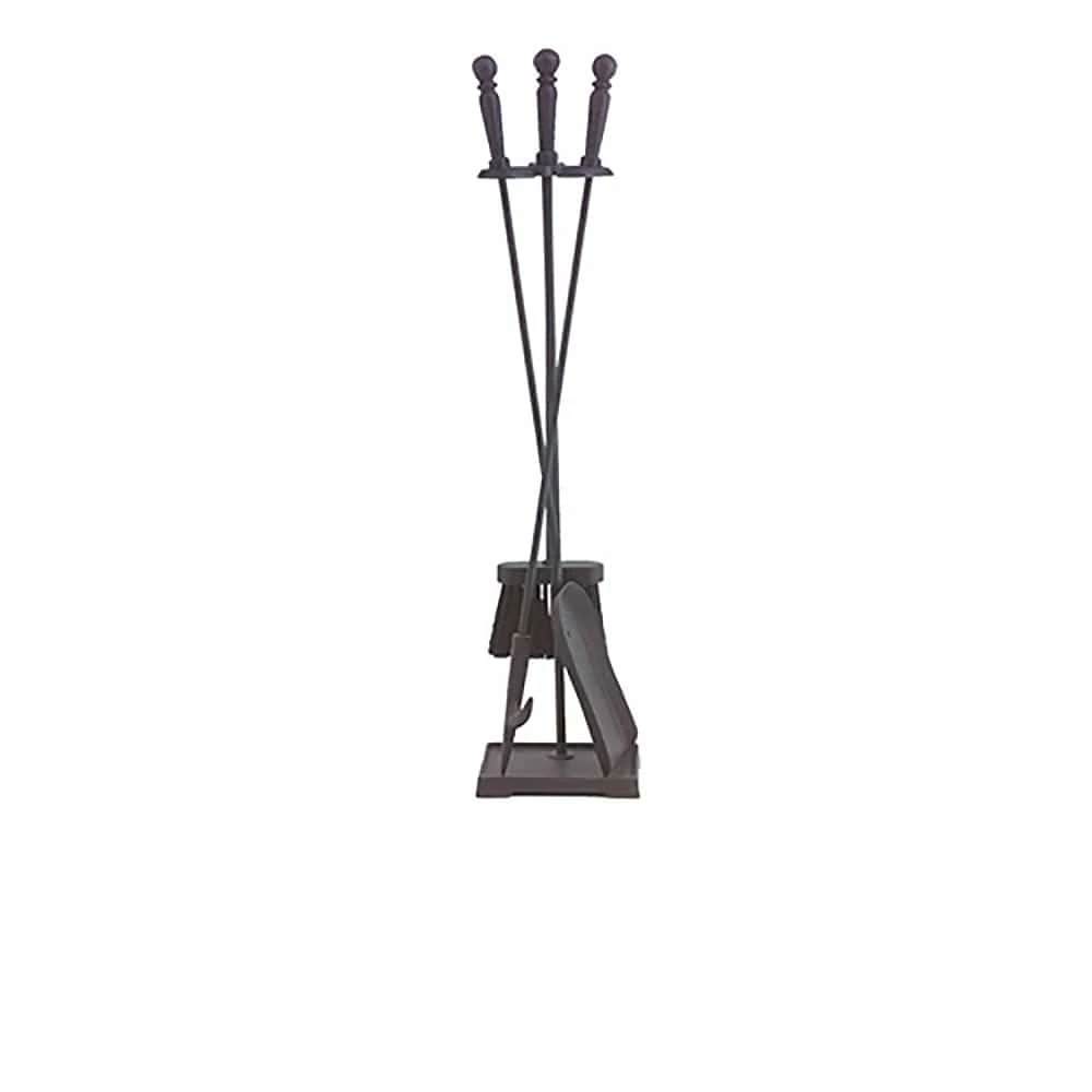 4 Piece Black Fireplace Tool Set 01202 1 4 Piece Black Fireplace Tool Set 01202