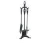 4 Piece Black Wrought Iron Stove Tool Set - 25-in H -electric fireplace Store 1103 1000