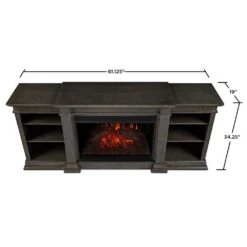 Eliot Grand Electric Fireplace TV Stand In Antique Grey -electric fireplace Store 1290E Eliot Grand AGR LA 9f237943 45d7 4e3a 905d a9565014a036