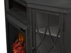 Lynette Corner Electric Fireplace TV Stand In Grey -electric fireplace Store 1750E GRY Lg3 39bf1fac 03f6 4e8e 8bf1 7edad8ee3bd3