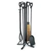 Pilgrim 5 Piece Vintage Iron Fireplace Tool Set - 28-inH -electric fireplace Store 18004 1000