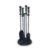 Pilgrim 5 Piece Iron Ball Matte Black Fireplace Tool Set - 23-inH -electric fireplace Store 18021 1000