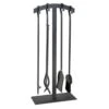 Pilgrim 5 Piece Shadow Iron Natural Iron Fireplace Tool Set - 30.5-in -electric fireplace Store 18089 1000