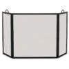 Pilgrim 26-in Height 3 Fold Rectangular Screen In Matte Black -electric fireplace Store 18213 214 215 1000