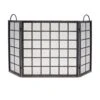 Pilgrim Manor 3-Panel Screen, Distressed Bronze -electric fireplace Store 18228 1000