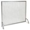 Pilgrim Single Panel Newport Stainless Steel Fireplace Screen -electric fireplace Store 18257 1000