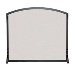 Pilgrim Arched Single Panel Screen, Matte Black