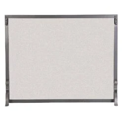 Pilgrim Single Panel 44-in Forged Iron Fireplace Screen In Vintage Iron