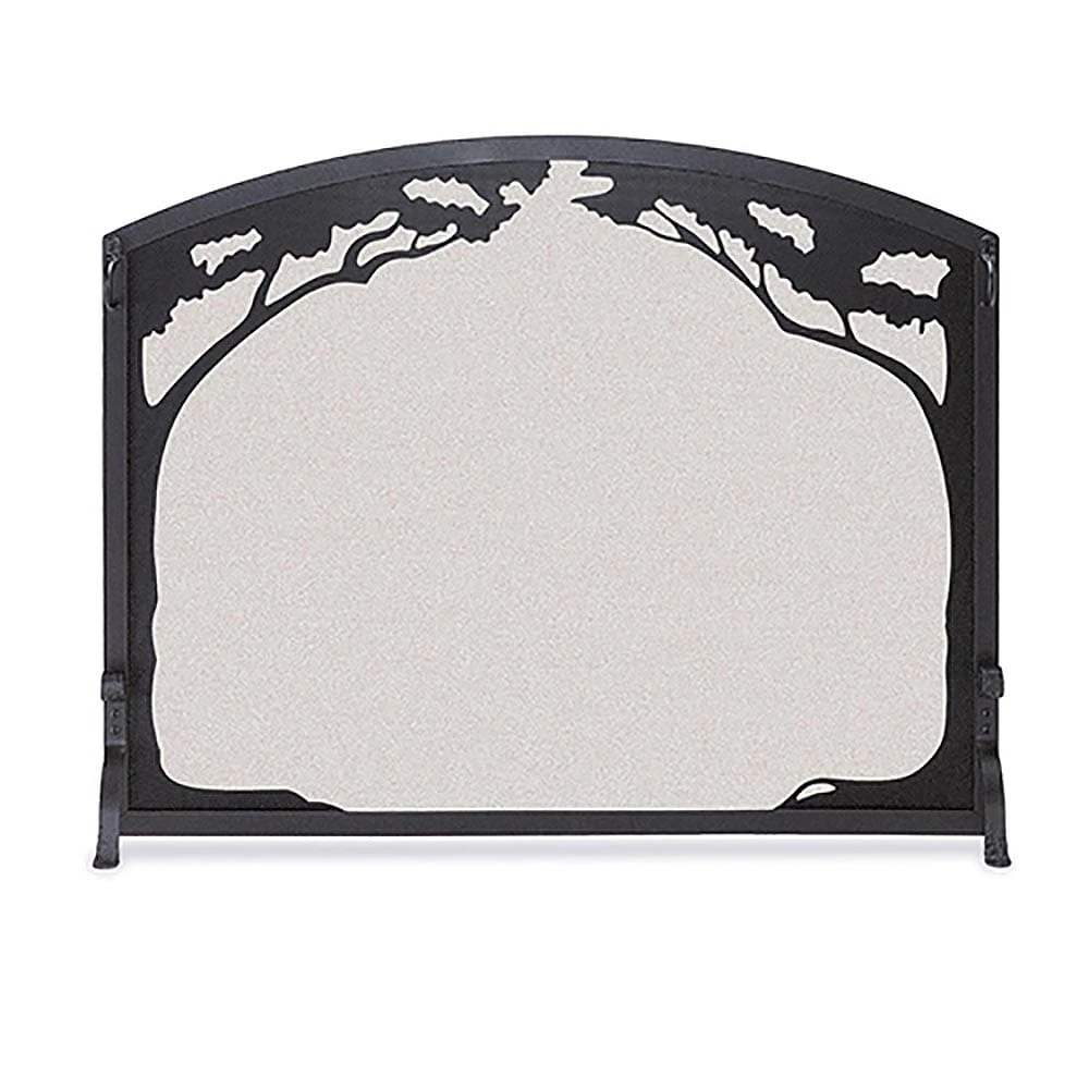 Pilgrim Grand Oak Single Panel Screen, Matte Black 1 Pilgrim Grand Oak Single Panel Screen, Matte Black