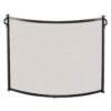 Pilgrim Single Panel 44-in Bowed Craftsman Fireplace Screen In Vintage Iron -electric fireplace Store 18296 1000