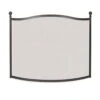 Pilgrim Ball And Claw Bowed Screen, Burnished Black -electric fireplace Store 18297 1000