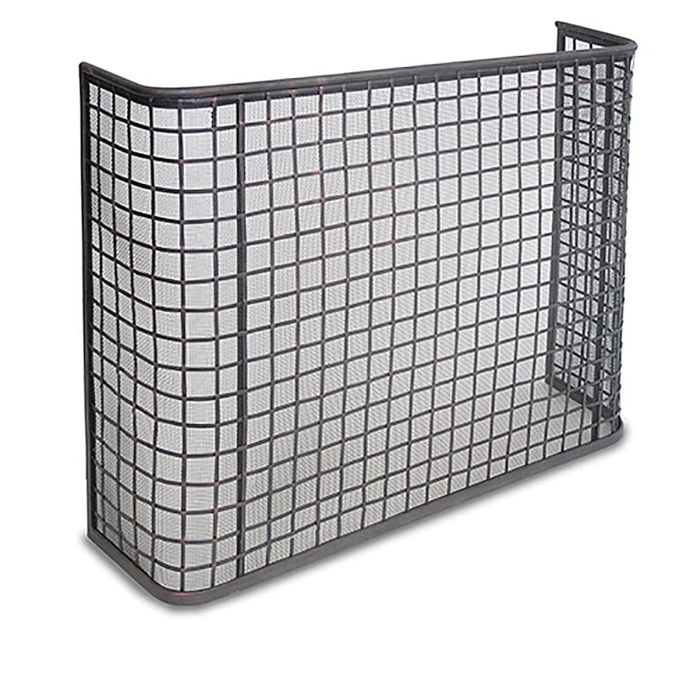 Pilgrim Manor Bowed Screen, Distressed Bronze 1 Pilgrim Manor Bowed Screen, Distressed Bronze