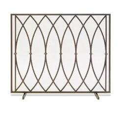 Pilgrim Addison Single Panel Screen, Burnished Bronze