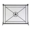 Pilgrim Western Star Single Panel Screen, Black