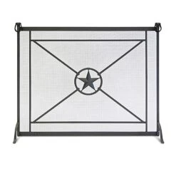 Pilgrim Western Star Single Panel Screen, Black