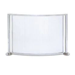Pilgrim Panorama Bowed Screen, Polished Nickel