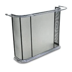 Pilgrim Old English Rail Bowed Screen, Polished Nickel