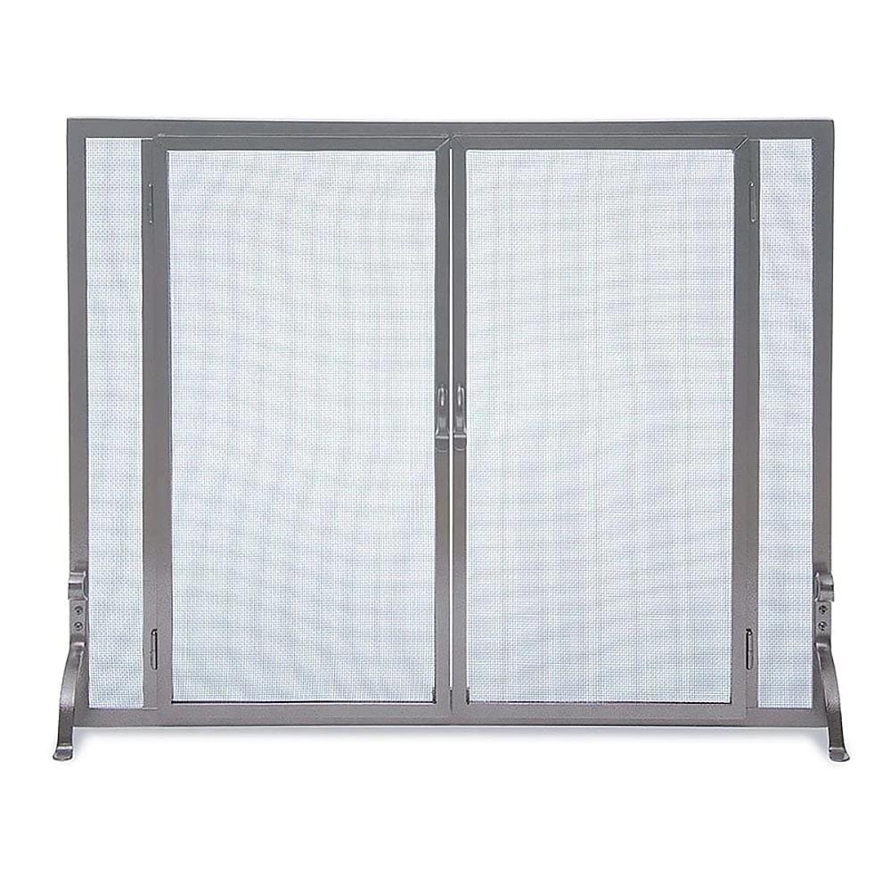 Pilgrim Full Height 44-in Door Fireplace Screen In Vintage Iron 1 Pilgrim Full Height 44-in Door Fireplace Screen In Vintage Iron