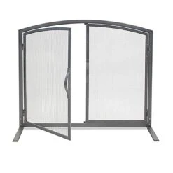 Pilgrim Shadow Iron Door Screen, Natural Iron