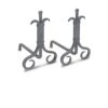 Pilgrim Grand Forge Andiron, Natural Iron -electric fireplace Store 18672 1000
