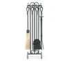Pilgrim 5 Piece Country Scroll Fireplace Tool Set, Black -electric fireplace Store 19014 1000