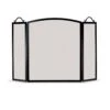 Pilgrim Traditional Arch 3-Panel Folding Screen, Black -electric fireplace Store 19211 1000