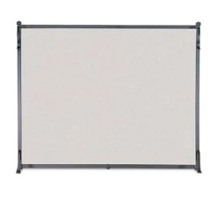 Pilgrim Contemporary Flat Single Panel Screen, Black