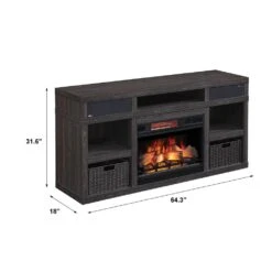 Greatlin Electric Fireplace Entertainment Center In Black Walnut -electric fireplace Store 26MMAS6064 NW07 LA 88adcb8b 2fb4 4226 9c21 9fbe8fec0ffe