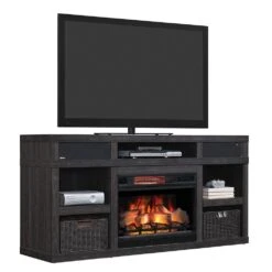 Greatlin Electric Fireplace Entertainment Center In Black Walnut -electric fireplace Store 26MMAS6064 NW07 Silo1 9ef466ab 4535 4251 a460 b7f3601eef12
