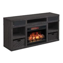 Greatlin Electric Fireplace Entertainment Center In Black Walnut -electric fireplace Store 26MMAS6064 NW07 Silo2 f43824e4 51f6 46d5 9b9e 33b7b13c5c8a