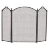 3 Fold Arched Black Fireplace Screen 1383-34 -electric fireplace Store 3 Fold Arched Black Fireplace Screen 1383 34 1000
