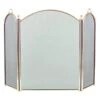 3 Fold Arched Polished Brass Fireplace Screen 2383-34 -electric fireplace Store 3 Fold Arched Polished Brass Fireplace Screen 2383 34 1000