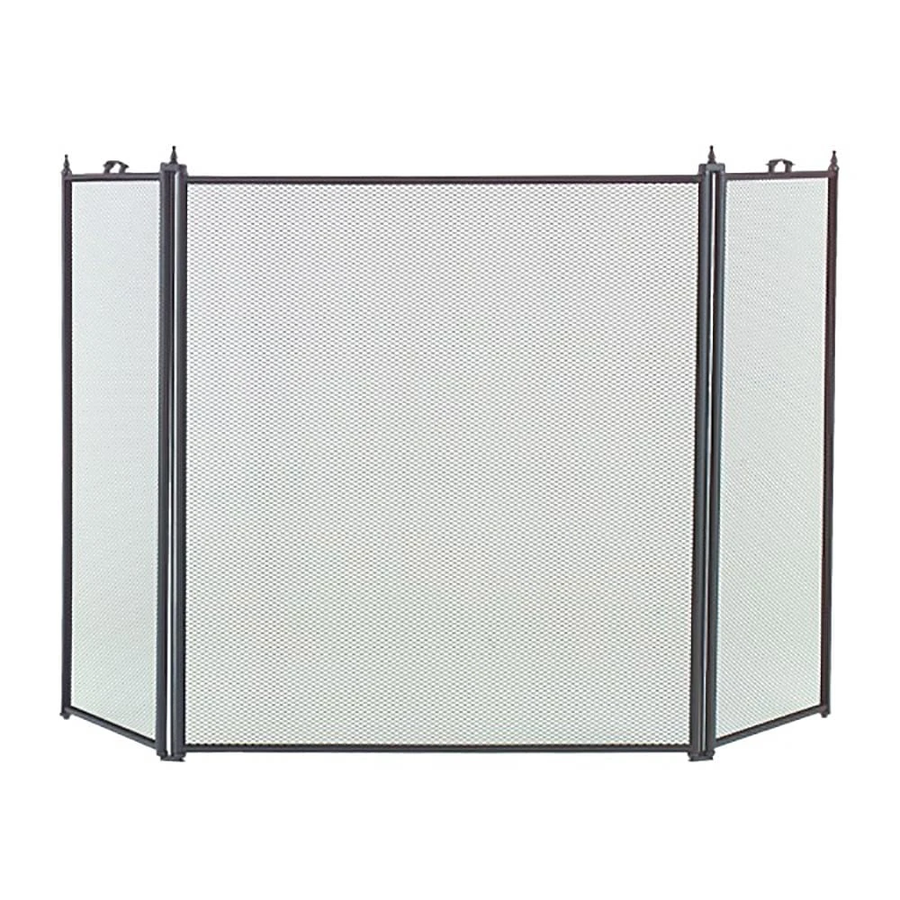 3 Fold Black Fireplace Screen 3114-9 1 3 Fold Black Fireplace Screen 3114-9