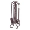 5 Piece Twist Bronze Wrought Iron Fireplace Tool Set AHF301 -electric fireplace Store 5 Piece Twist Bronze Wrought Iron Fireplace Tool Set AHF301 1000