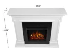 Thayer Electric Fireplace Mantel Package In White- 5010E-W 9 Thayer Electric Fireplace Mantel Package In White- 5010E-W -electric fireplace Store 5010E W LA