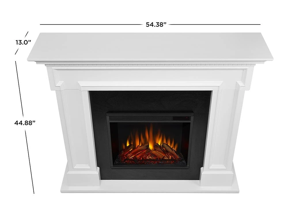 Thayer Electric Fireplace Mantel Package In White- 5010E-W 6 Thayer Electric Fireplace Mantel Package In White- 5010E-W - Image 6
