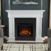 Thayer Electric Fireplace Mantel Package In White- 5010E-W -electric fireplace Store 5010E W MZ