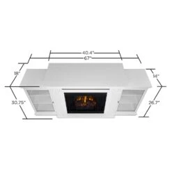 Calie Electric Fireplace TV Stand In White -electric fireplace Store 7720E Calie W LA 718910ff 7767 408c 883a 3b20f00c0c0e