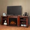 Valmont Electric Fireplace TV Stand In Dark Mahogany -electric fireplace Store 7930E Valmont DM 1000 91f8632b 8792 41a0 81b1 40ecf9fafac2