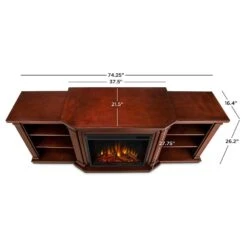 Valmont Electric Fireplace TV Stand In Dark Mahogany -electric fireplace Store 7930E Valmont DM LA 52d24a53 3277 4eaa 9580 8830b698ecc8