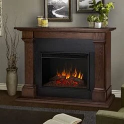 Callaway Grand Infrared Electric Fireplace Mantel Package In Chestnut Oak