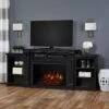 Tracey Grand Infrared Electric Fireplace TV Stand In Black