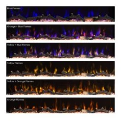 Modern Ember Patton Venetian Electric Fireplace Mantel Package In Gray -electric fireplace Store Aerus Flame Colors 3 89f5551f d0c2 4eeb bd77 468dcae7face