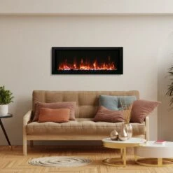 Amantii Panorama Series 50-In Slim Built-In Electric Fireplace -electric fireplace Store Amantii 50 Inch Panorama Slim 2