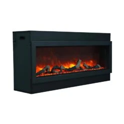 Amantii 60-in Panorama XT Smart Linear Electric Fireplace -electric fireplace Store Amantii BI DEEP XT Media Logs Drift Silo Angled b149afa8 3913 4ff4 afe8 c98c20e9ed45