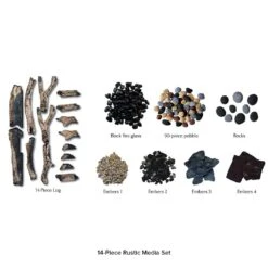 Amantii 40-in TruView Extra Tall Smart Linear Electric Fireplace -electric fireplace Store Amantii DESIGN MEDIA RUSTIC 14PCE silo 1 8f23257f 86d8 44a1 81a5 19696ef2d95e