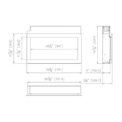 Amantii Panorama Series 30-In Extra Slim Built-In Electric Fireplace -electric fireplace Store Amantii Panorama XtraSlim BI 30 XTRASLIM Dimensions e0faaa99 2f4e 4273 8745 f584ba4e1dd5