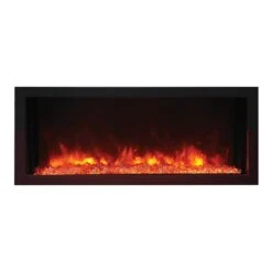 Amantii Panorama Series 30-In Extra Slim Built-In Electric Fireplace -electric fireplace Store Amantii Panorama XtraSlim BI 30 XTRASLIM Flame Color 2 b013c8b5 4e3b 482f 9a1d 6fe911f3eef3