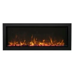 Amantii Panorama Series 40-In Slim Built-In Electric Fireplace -electric fireplace Store Amantii Red Panorama Slim