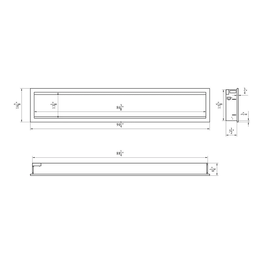 Amantii 88-in Symmetry Smart WiFi Enabled Built-In Linear Electric Fireplace 11 Amantii 88-in Symmetry Smart WiFi Enabled Built-In Linear Electric Fireplace - Image 11